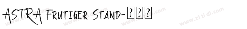 ASTRA Frutiger Stand字体转换